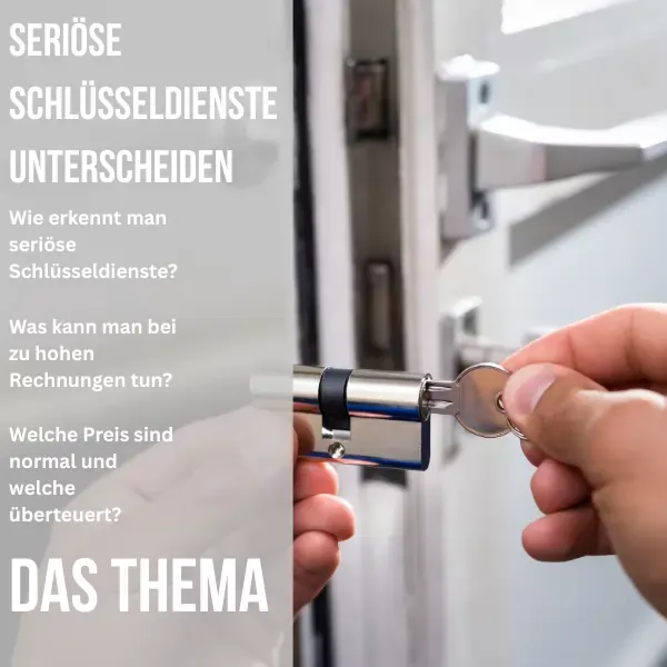 Schlüsseldienst - Das Thema für sich.